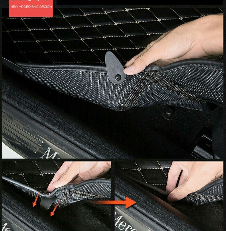 พรมปูพื้นรถยนต์5D MINI Countryman R60 รวมชุดแผ่นท้าย ปิดเบาะ7ชิ้น(เเจ้งสีในเเชทได้นะคะ)