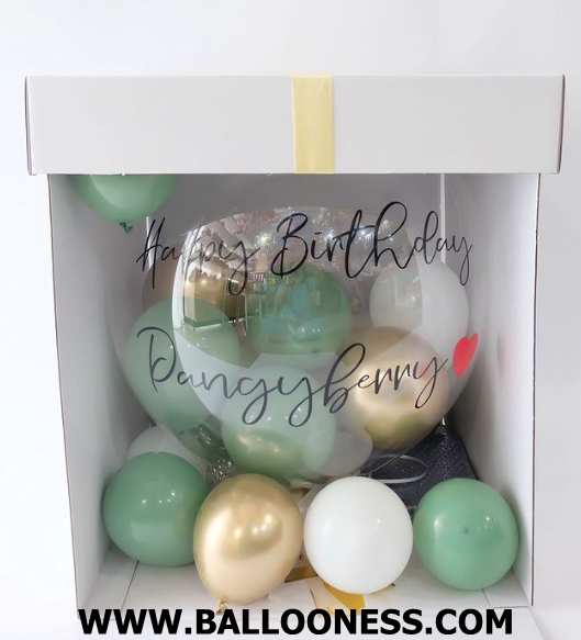 เซทลูกโป่งบับเบิ้ลใส่กล่องเซอร์ไพร์ส / Set Bubble Balloon Surprise Box