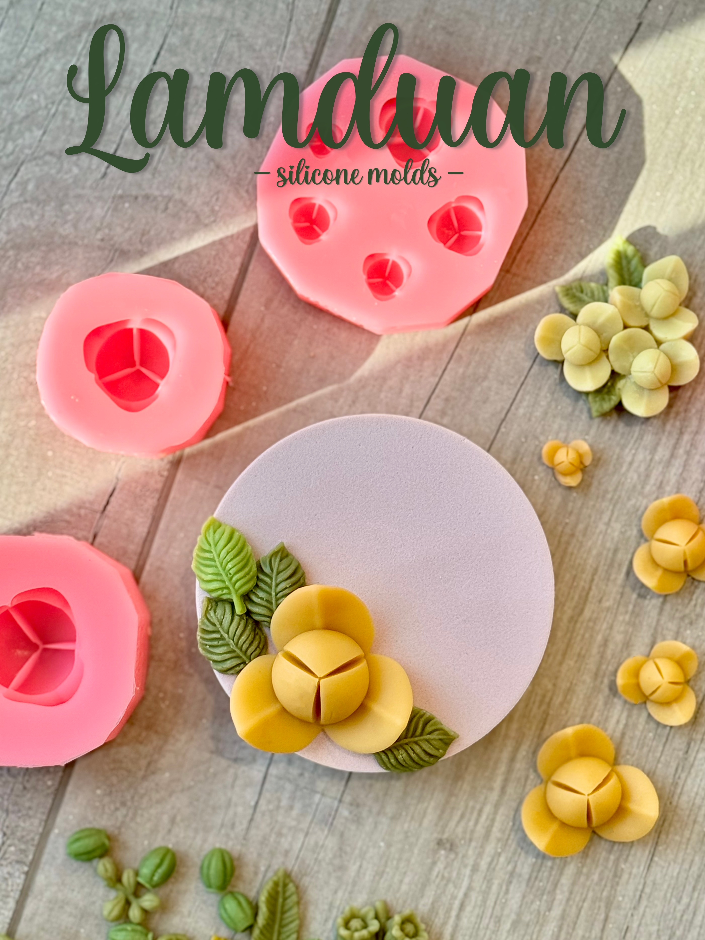 รวมแม่พิมพ์ขนม ดอกลำดวน มีหลายไซส์ ทำขนมได้