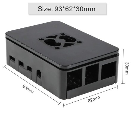 เคส ABS พร้อมพัดลมสำหรับ Raspberry Pi 4 (Raspberry Pi 4 Case with Fan) Pi4 Case with Fan