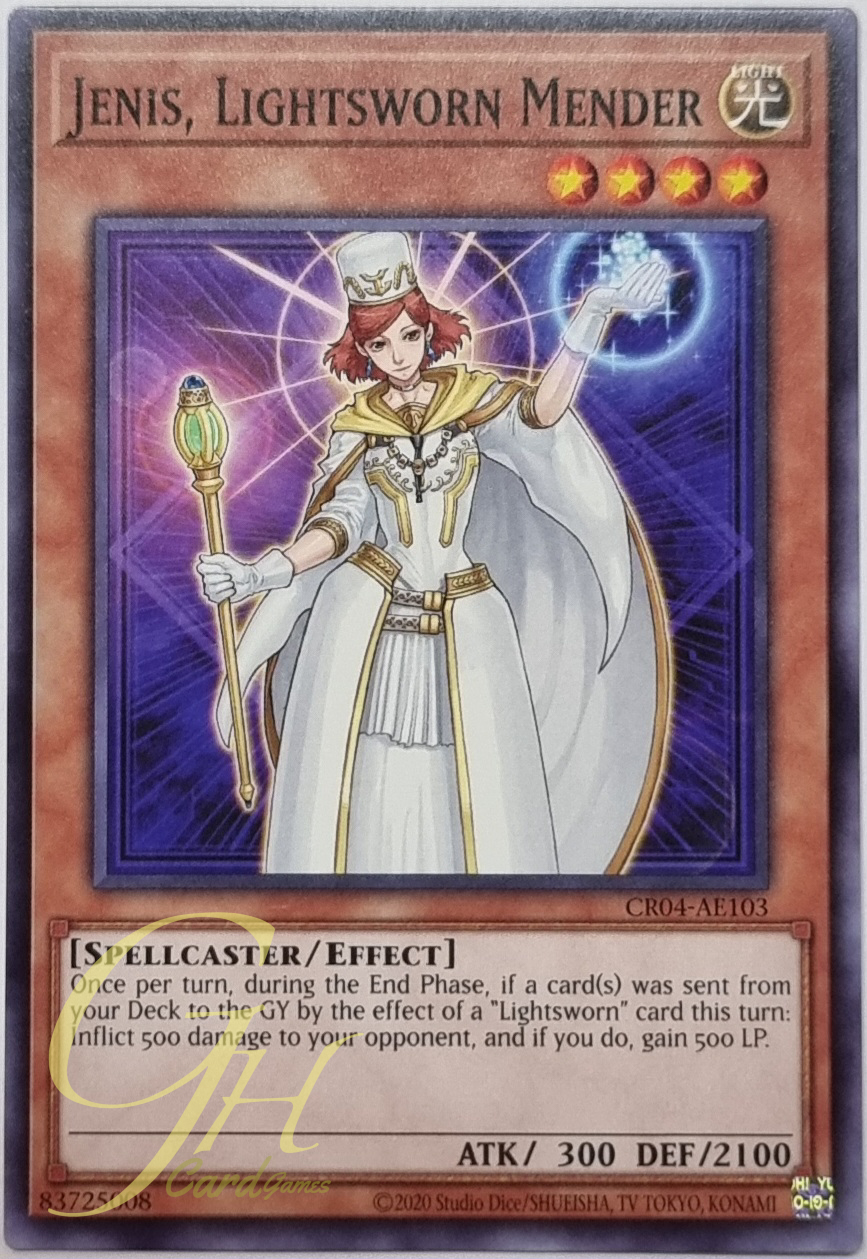 Yugioh [CR04-AE103] Jenis, Lightsworn Mender (Common)