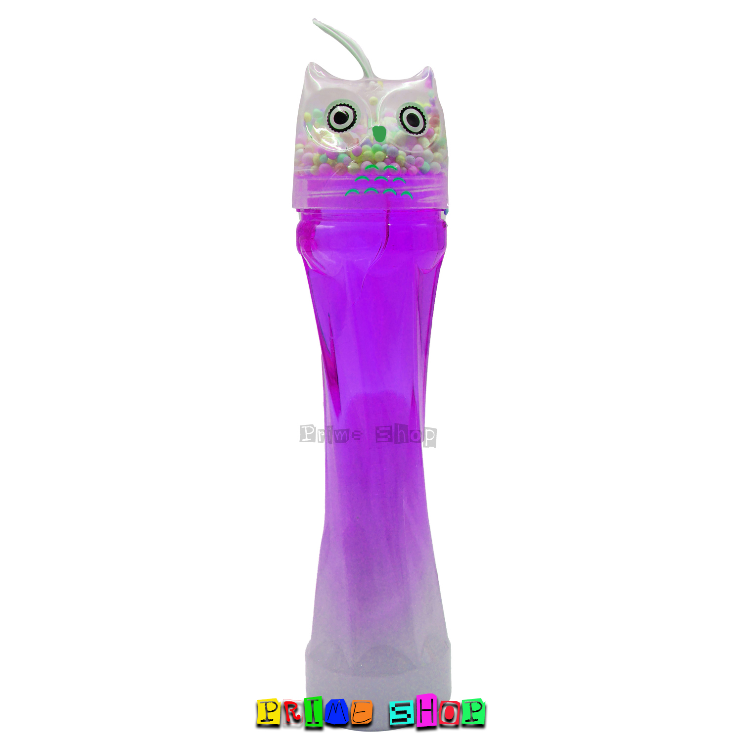 สไลม์คริสตัล แบบขวด มีเม็ดโฟม