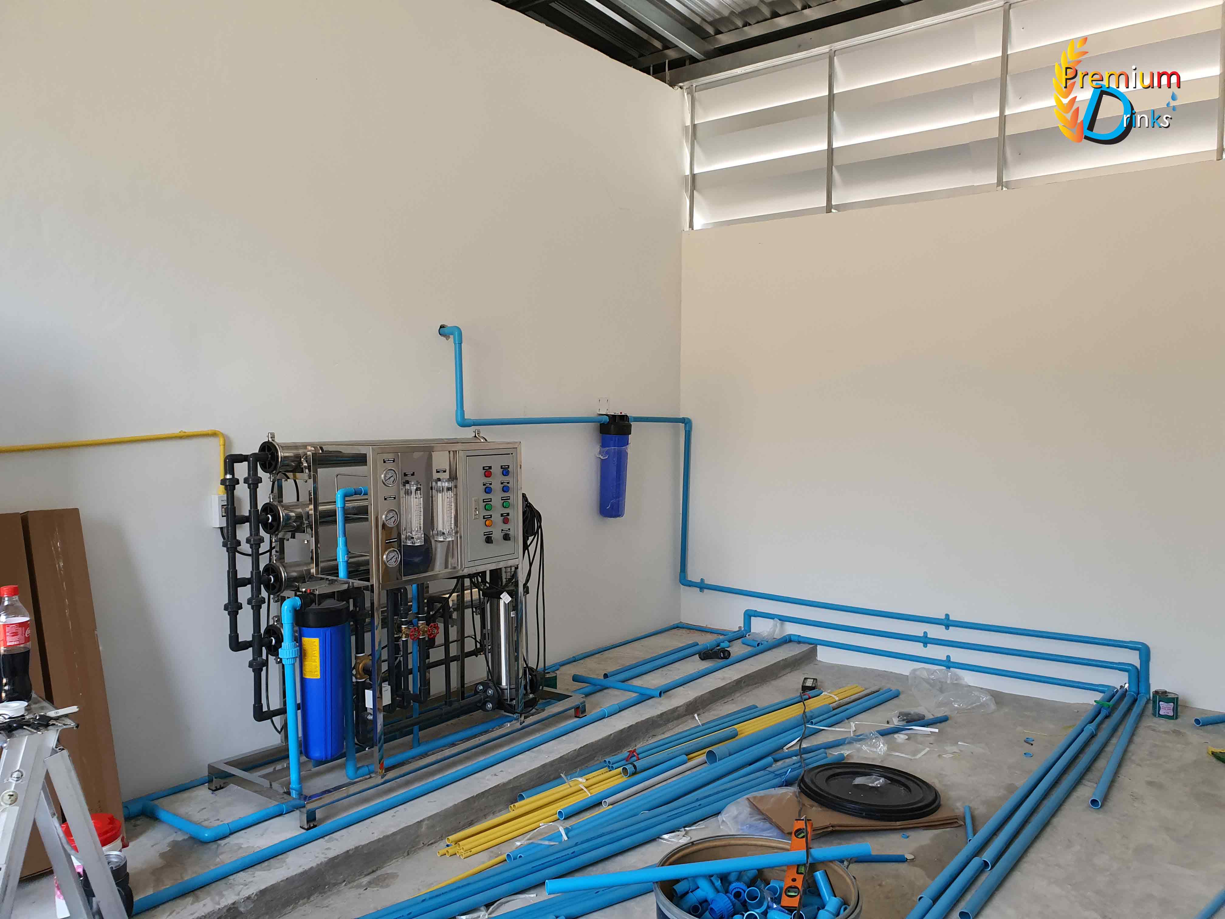 ชุดผลิตน้ำดื่มจำหน่าย ระบบ RO+UV กำลังการผลิต24,000ลิตรต่อวัน(ระบบAuto ล้างสารกรองอัตโนมัติ) พร้อมติดตั้ง