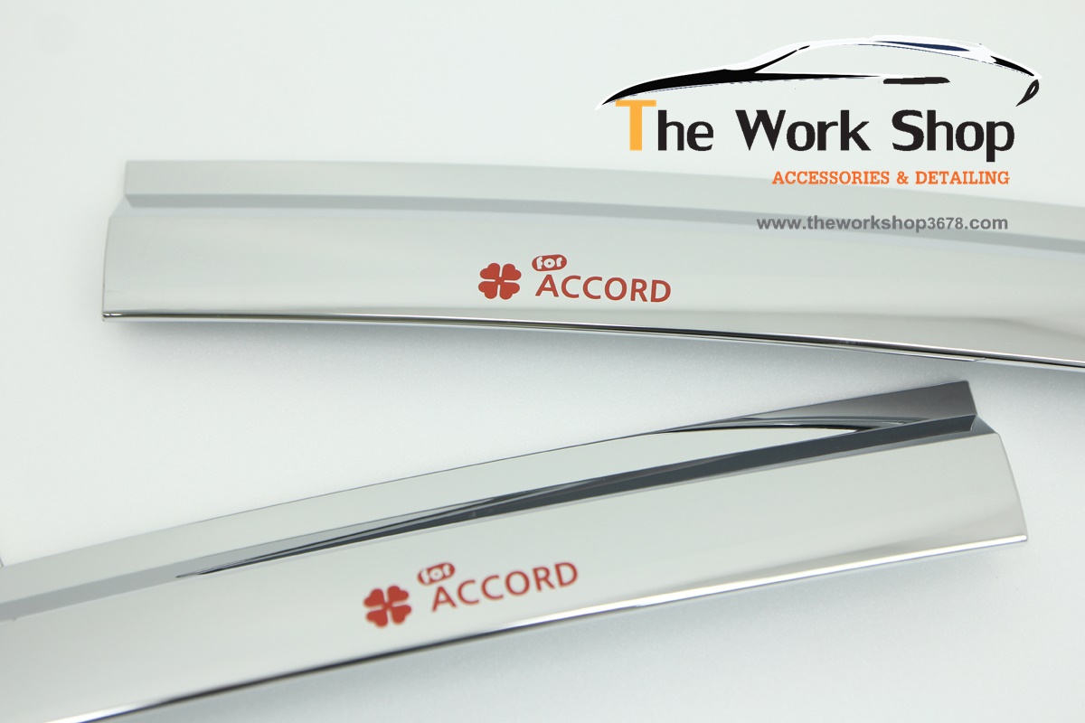 Chrome Door Visor for Accord All New - กันสาดโครเมี่ยม