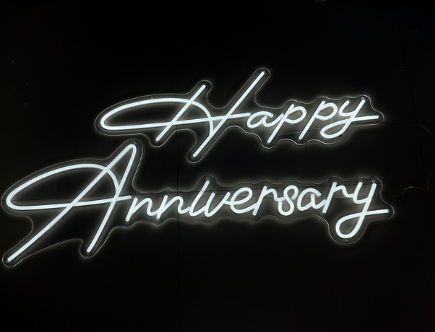 เช่าป้ายไฟ Happy Anniversary