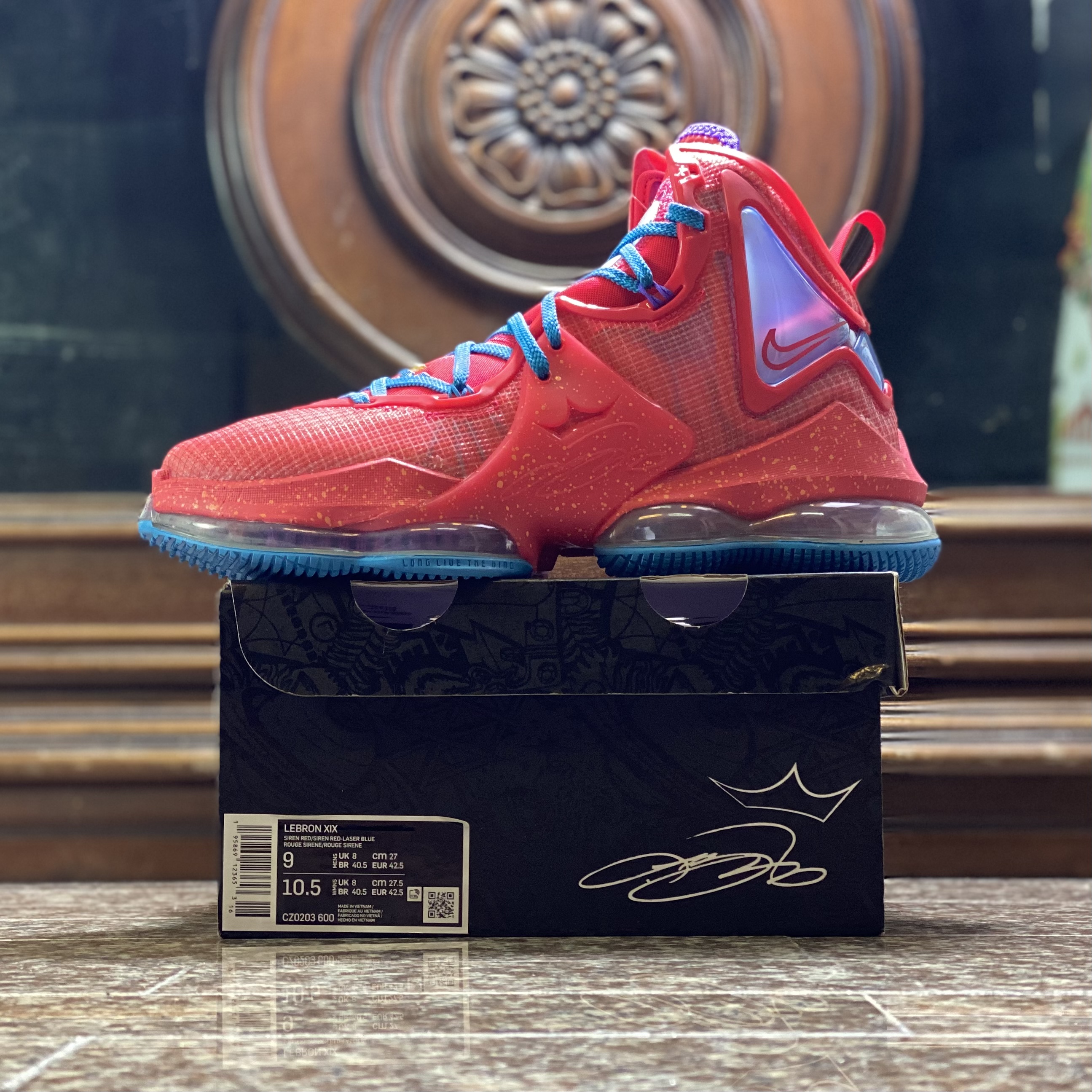 รองเท้าบาส Nike LeBron XIX ‘BRED’ (M9US)