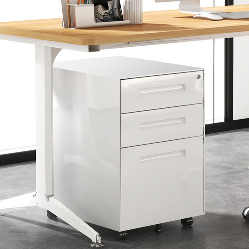 ตู้เก็บเอกสารเคลื่อนที่สำหรับออฟฟิศ พร้อมล็อคและลิ้นชัก! 📁🔒 BBA