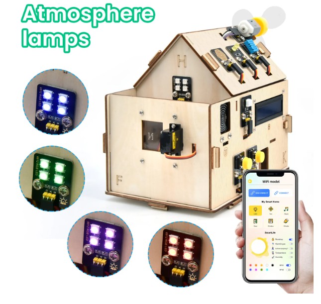 ชุดสื่อเรียนรู้ STEM โครงงานบ้านอัฉริยะ IoT ESP32 (ESP32 Smart Home Starter Kit) KS5009