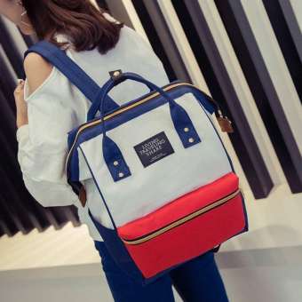 BAIFA SHOP กระเป๋า กระเป๋าเป้ กระเป๋าสะพายหลังสีกรม Woman Backpack NO. LT-02