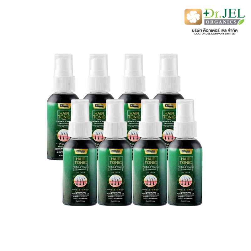 เซรั่มแก้ผมร่วง สร้างผมใหม่ Dr.Jel Hair Tonic Spray (Dr.H) 8 ขวด ขนาดใหม่ 45 ml.