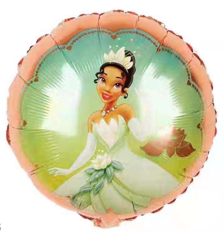 ลูกโป่งฟอยเจ้าหญิง เทียร์น่า ทรงกลม / Tiana Foil Balloon Sphere