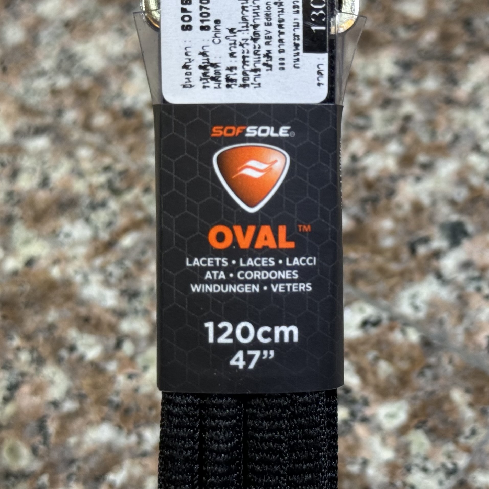 เชือกรองเท้า SofSole Oval Lace ‘Black’