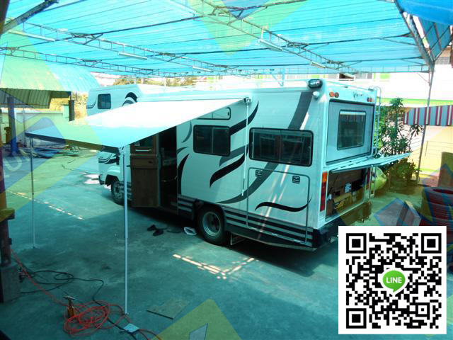 RV awning 3*2.5m ม่านข้างสีขาว