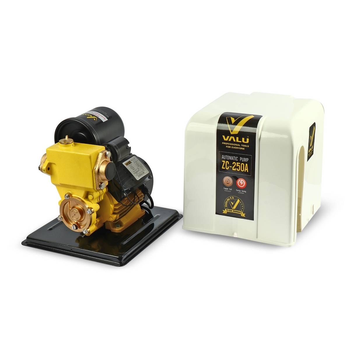 VALU ZC-250A ปั๊มน้ำออโต 370W พร้อมฝาครอบ VALU