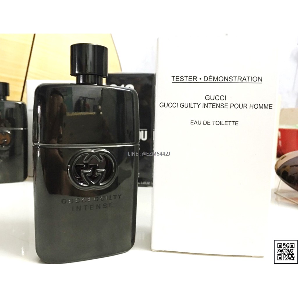 น้ำหอมแท้ GUCCI GUILTY INTENSE FOR MEN EAU DE TOILETTE SPRAY 90 ML TESTER BOX ของใหม่ กล่องเทสเตอร์ ไม่เคยถูกฉีด
