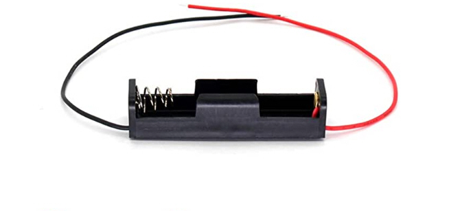 รางถ่าน (Battery Holder) ขนาด AA 1 ก้อน 1.5V. แบบเปลือยไม่มีฝา