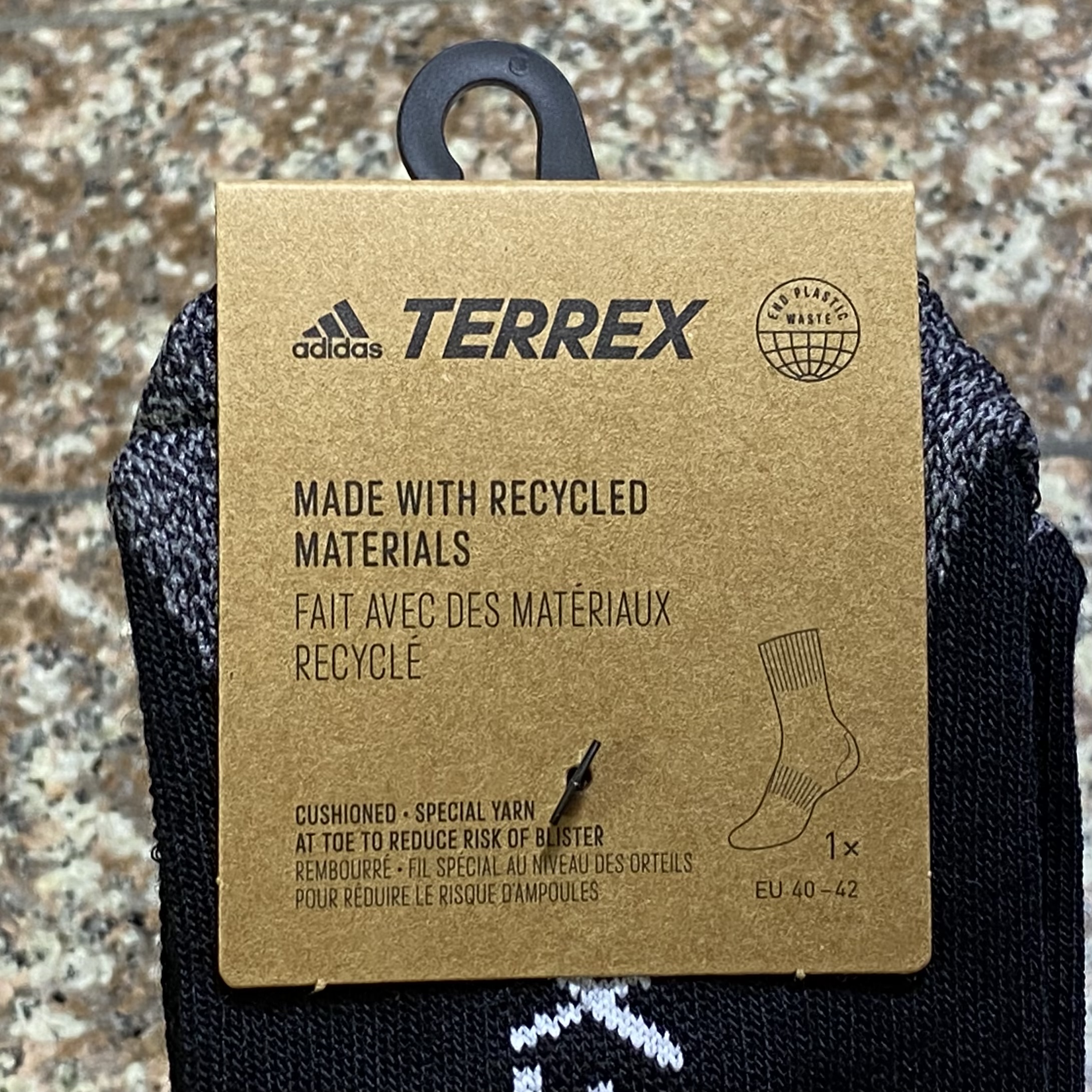 ถุงเท้าวิ่ง Adidas Terrex Trail Running Crew Socks (S)