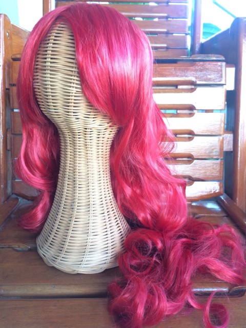 วิกผมสีแดง สไตล์เจ้าหญิงเงือก