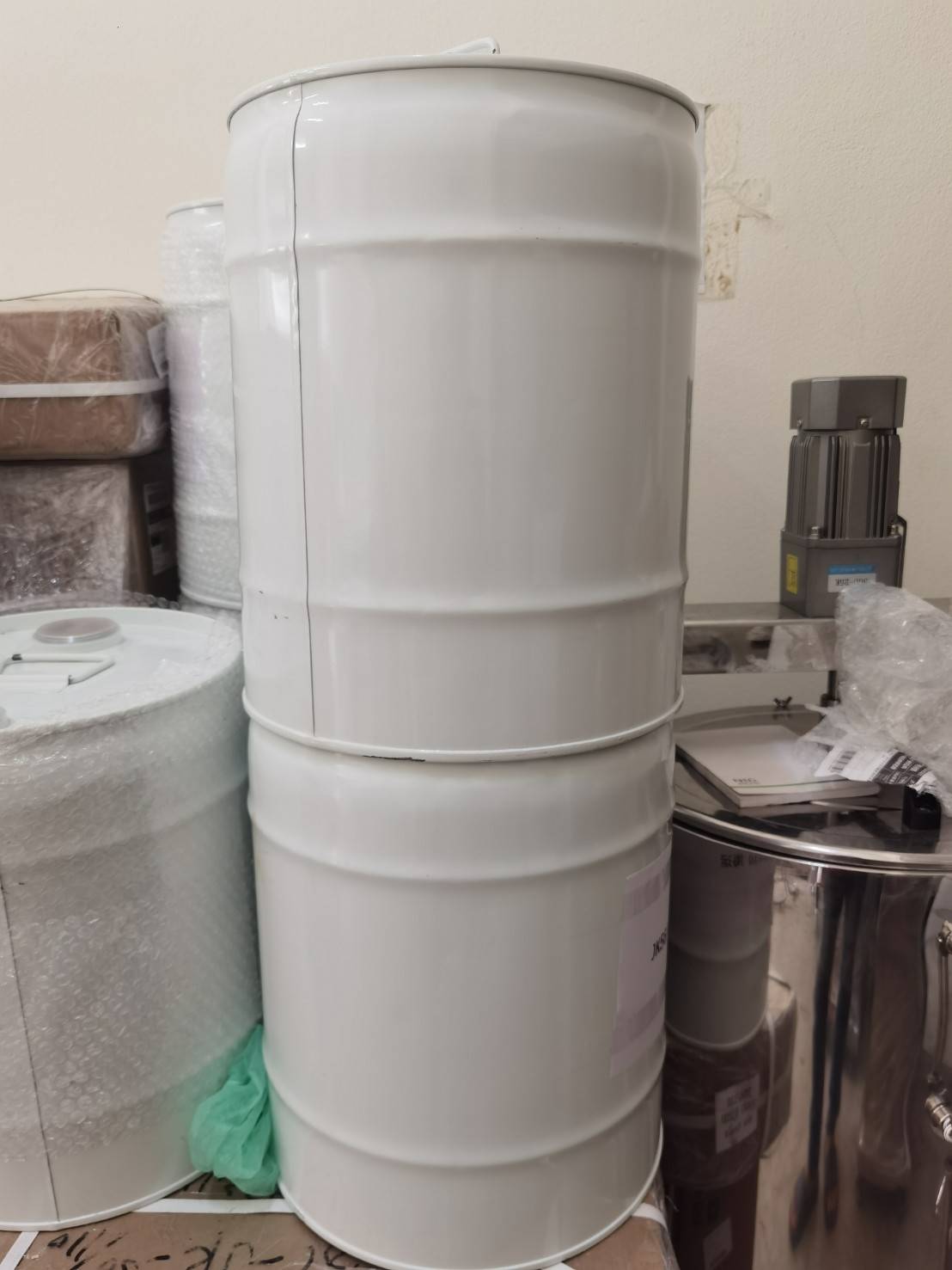 16777 closed baking paint barrel ถังสี ถังเหล็กบรรจุเคมี