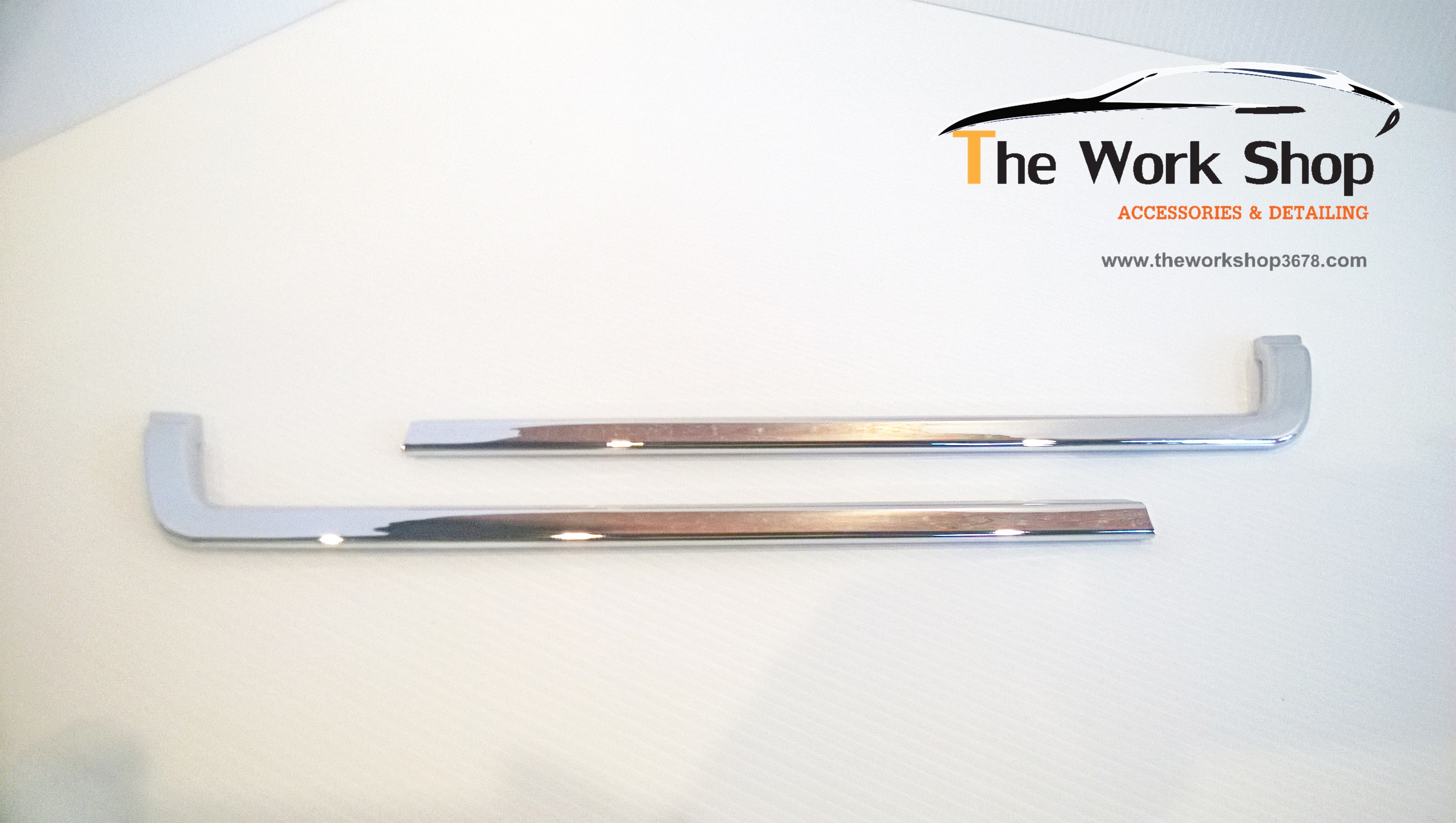 Chrome Front Bumper Grille Trims 2 Pcs. - โครเมี่ยมแต่งกระจังหน้า 2 ชิ้น