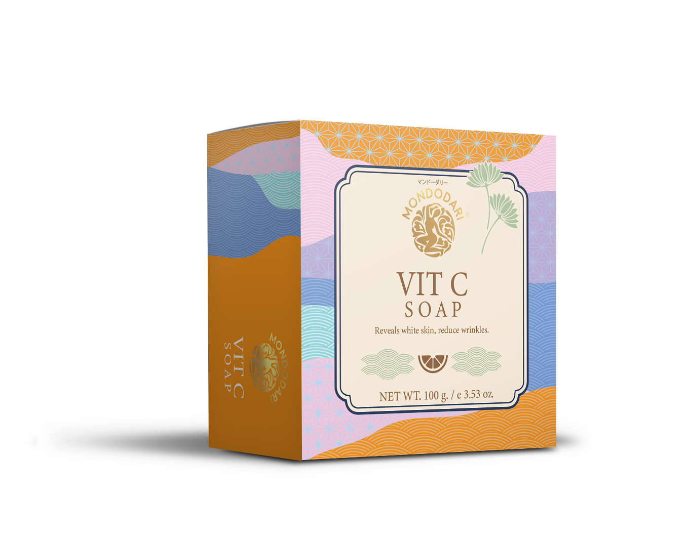 MONDODARI Vit C Soap – สบู่วิตซีผิวกระจ่างใส 100 กรัม