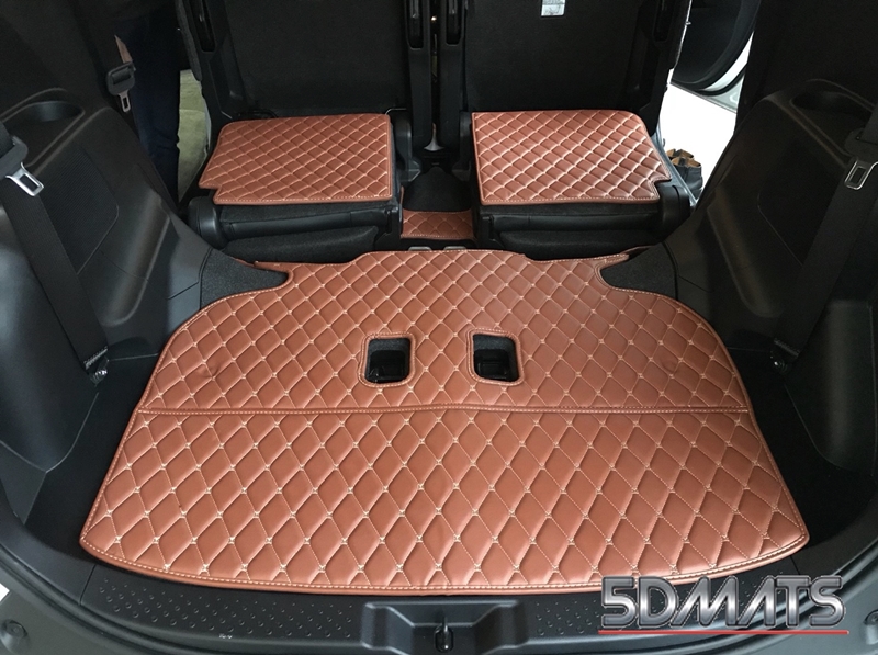 พรมปูพื้นรถยนต์6D TOYOTA SIENTA พรม6D QJ VIP หนาพิเศษ สีน้ำตาล เต็มคัน