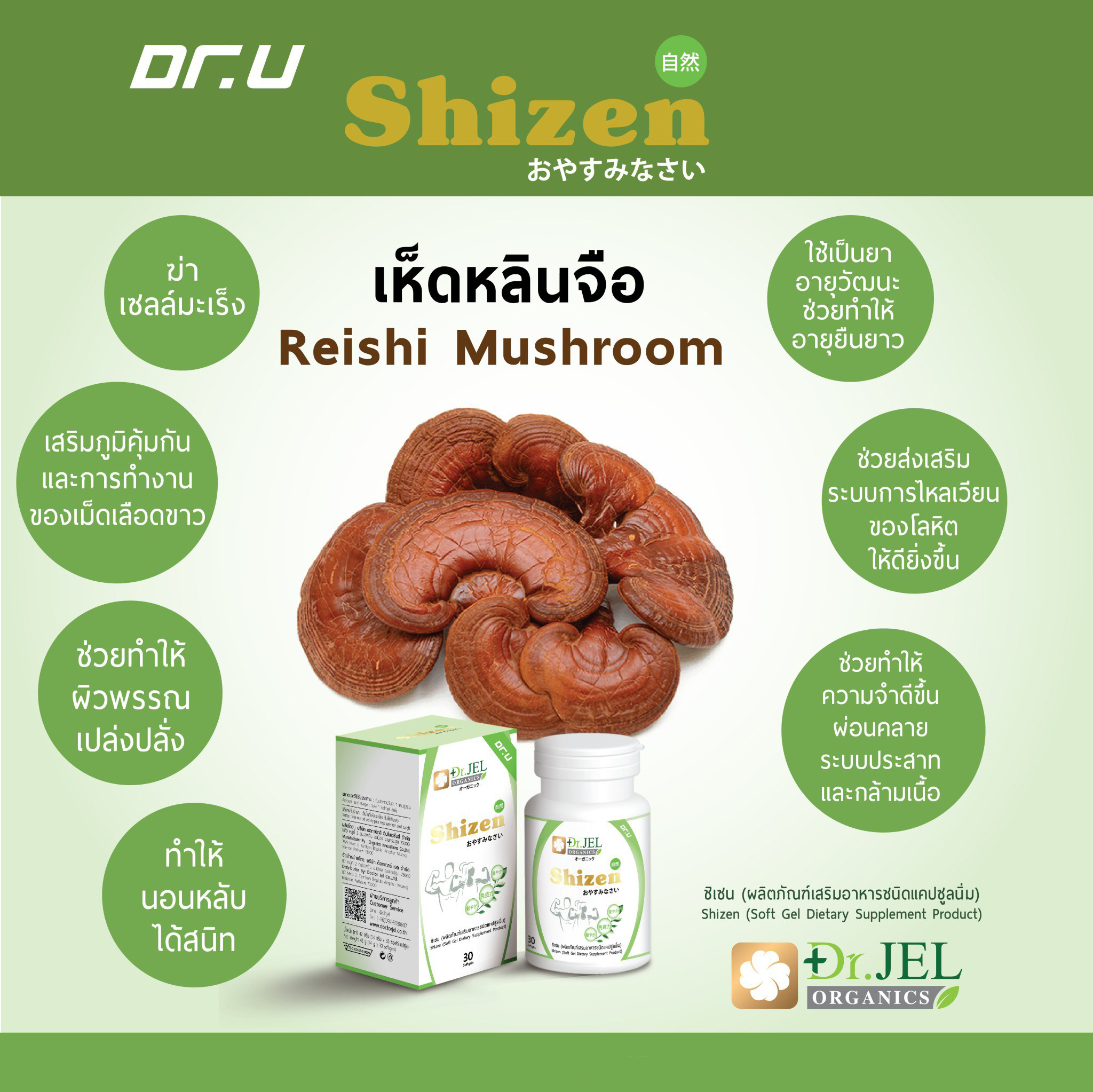 เห็ดหลินจือ Shizen Dr.U