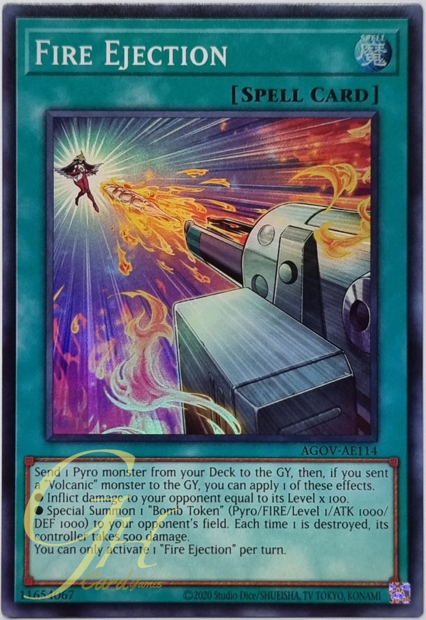 Yugioh [AGOV-AE114] Fire Ejection (Super Rare)
