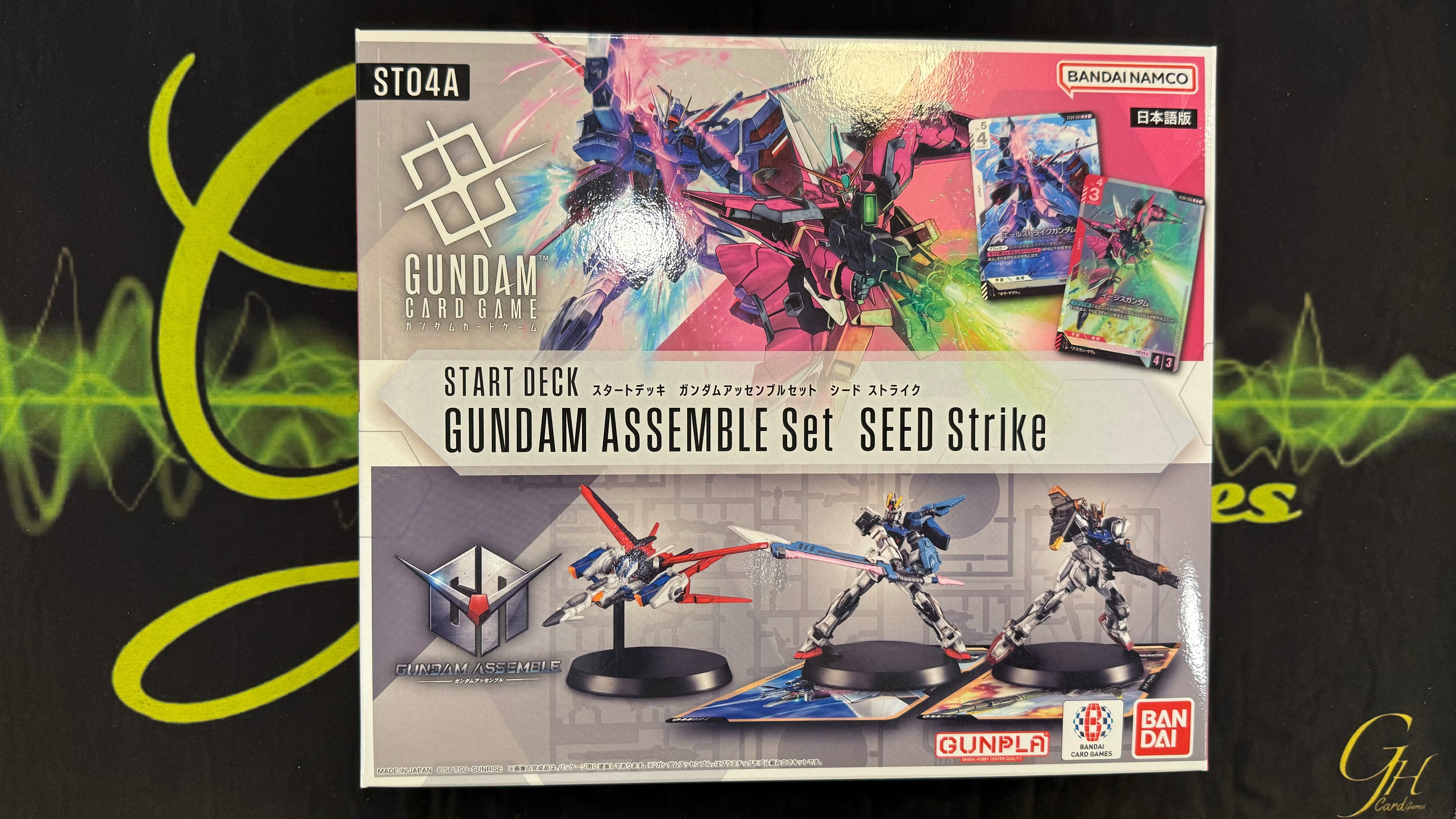 Gundam Card Game (GD-ST04A-01BOX) Starter Pack: SEED Strike Japan Version แบบ 1 กล่อง พร้อมชุด Assemble