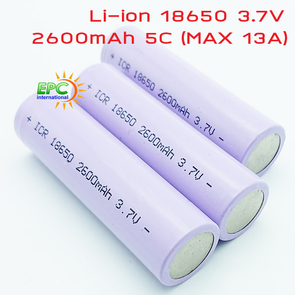 แบตเตอรี่Li-ion 18650 2600mAh 5C 13A