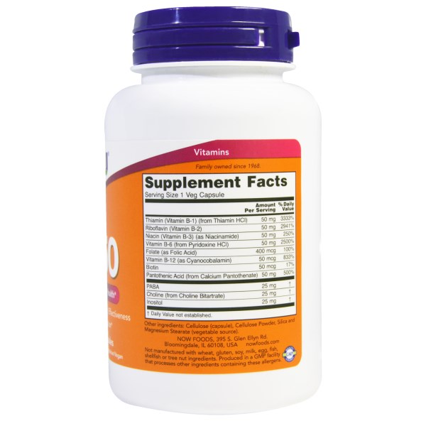 Now Foods, B-50, 100 Veg Capsules