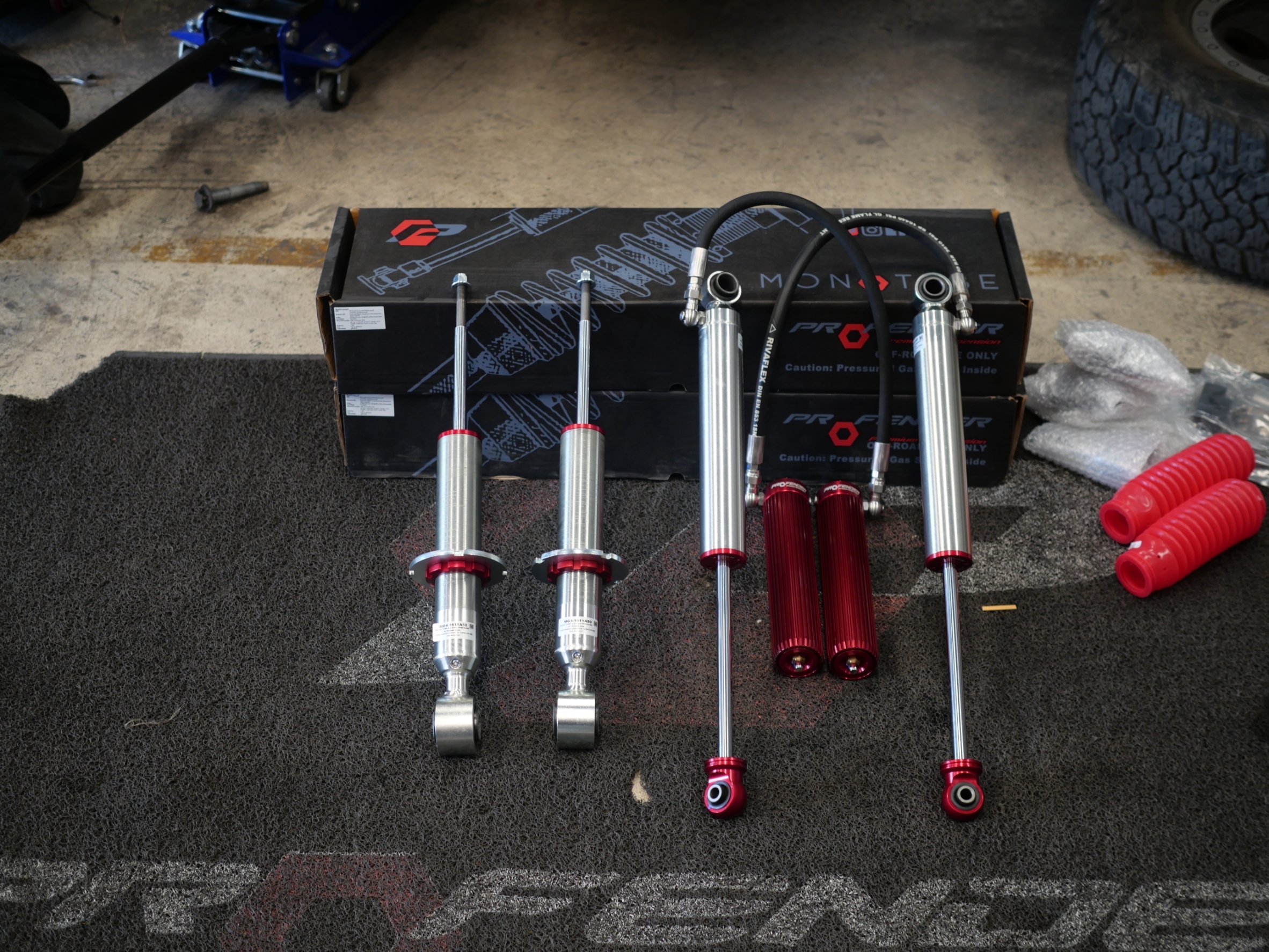 FORD RANGER ใส่โช๊ค PROFENDER หน้า MONO หลัง SUBTANK ที่ STEP9