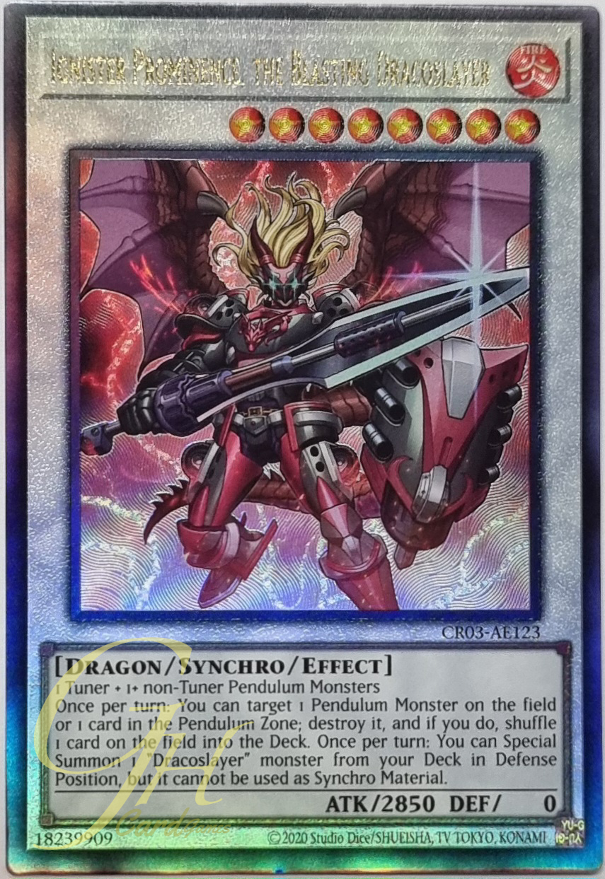 Yugioh [CR03-AE123] Ignister Prominence, the Blasting Dracoslayer (Ultimate Rare)