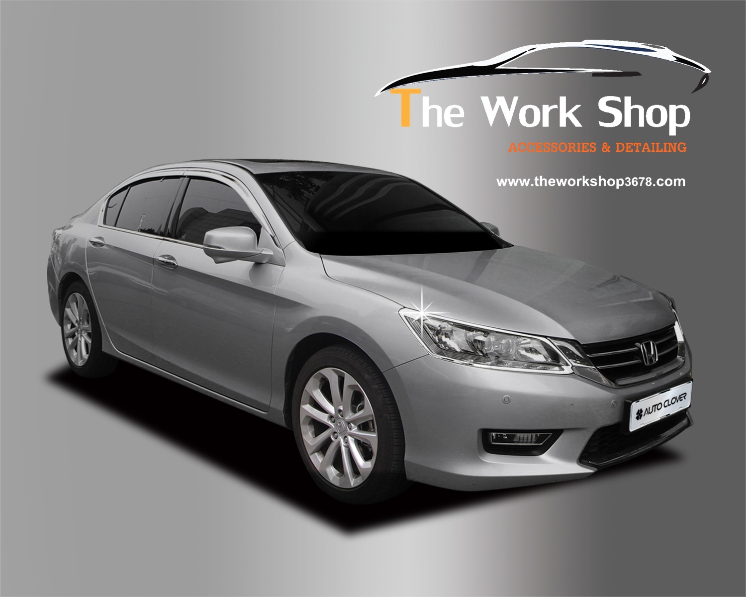 Chrome Head Lamp Cover for Accord All New - โครเมี่ยมแแต่งไฟคู่หน้า