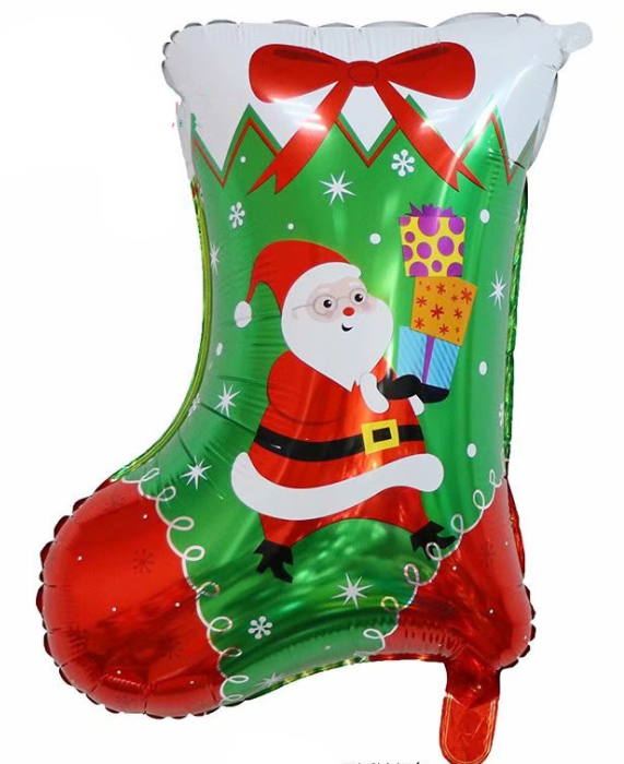 Christmas Sock / ลูกโป่งคริสตมาสถุงเท้า