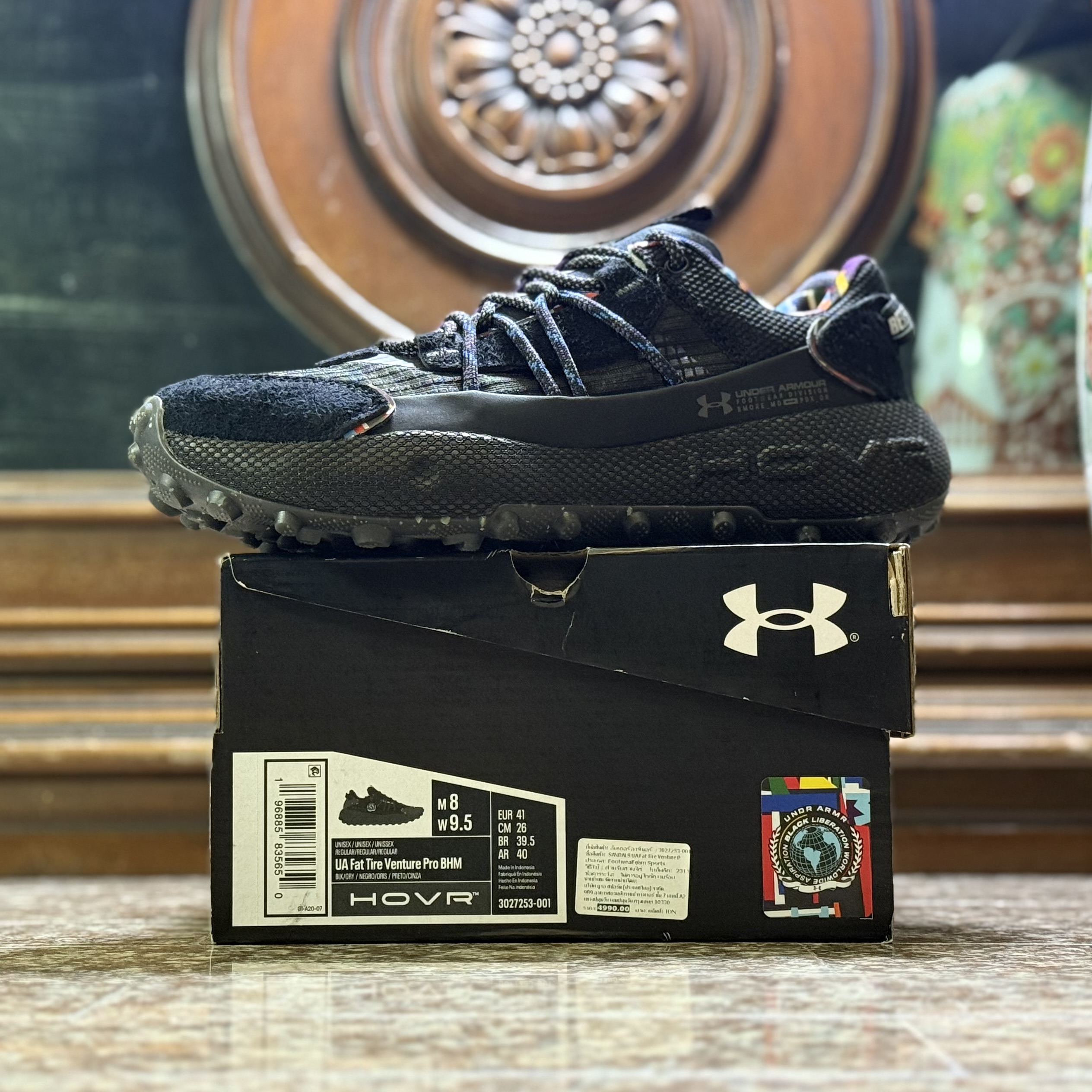 รองเท้าเดินป่า Under Armour Flat Tire Venture Pro BHM ‘LIMITED’ BLACK (M8US)