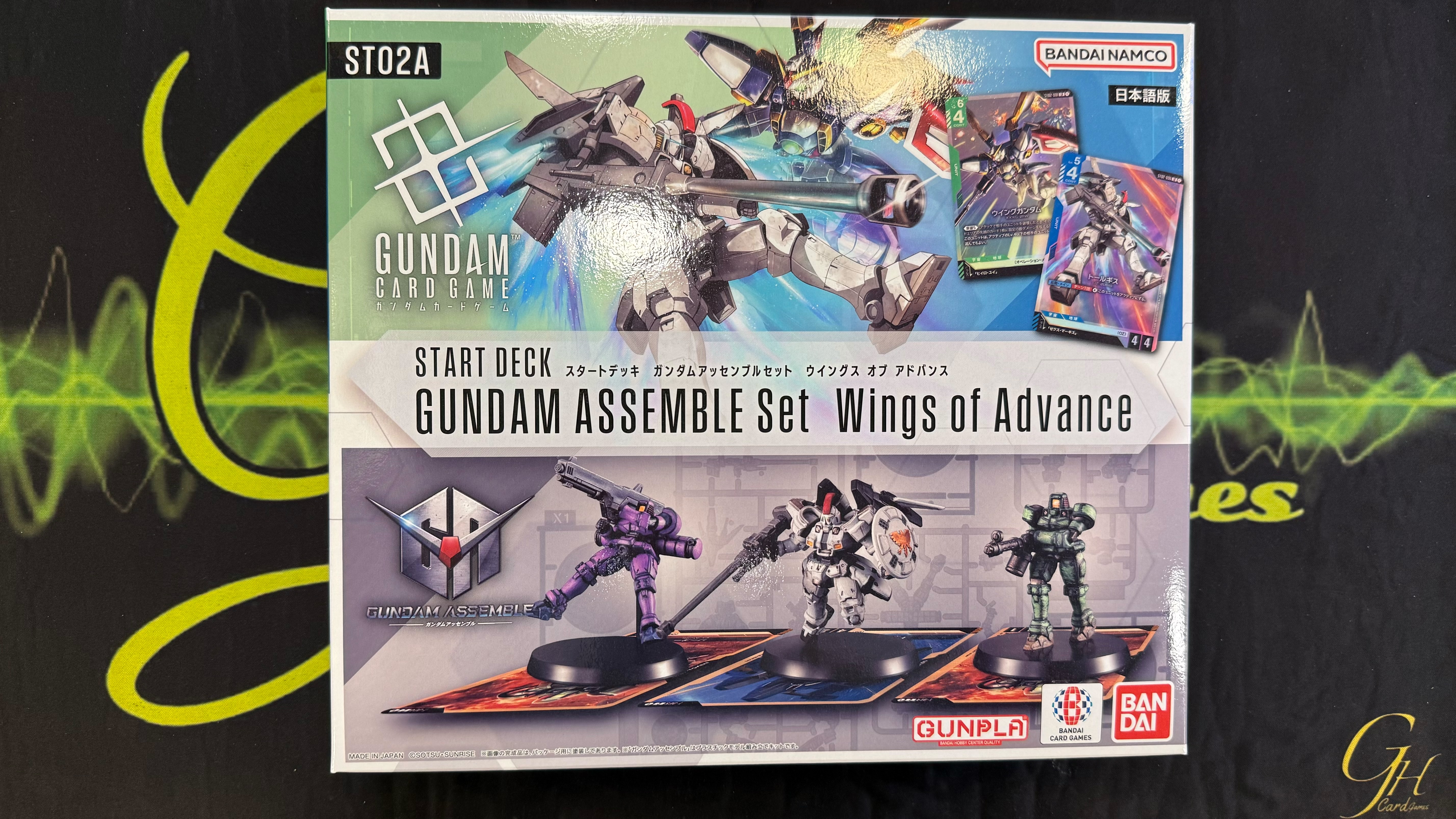 Gundam Card Game (GD-ST02A-01BOX) Starter Pack: Wings of Advance Japan Version แบบ 1 กล่อง พร้อมชุด Assemble