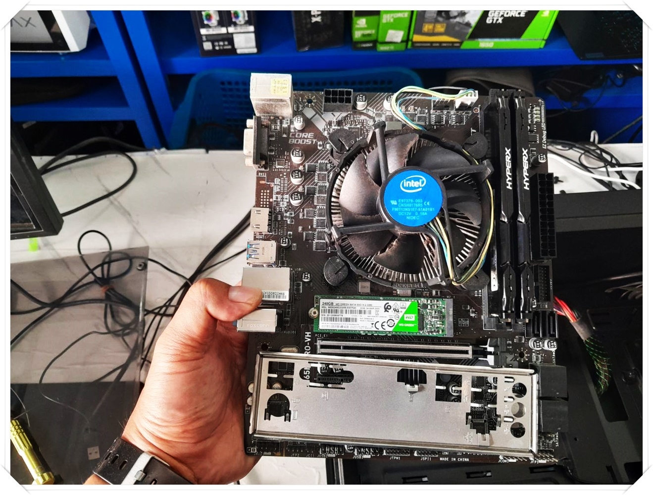 ** มือ 2 ** ชุดเช็ต upgrade I3 8100+MB H310+RAM 8G +M.2 240