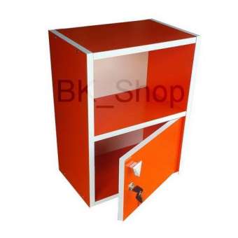 BK_Shop ตู้ไม้1บานกุญแจ รุ่น ตู้ล็อคเกอร์จิ๋ว1บาน(33x24x44cm.)-จัดส่งเป็นแพ็ค