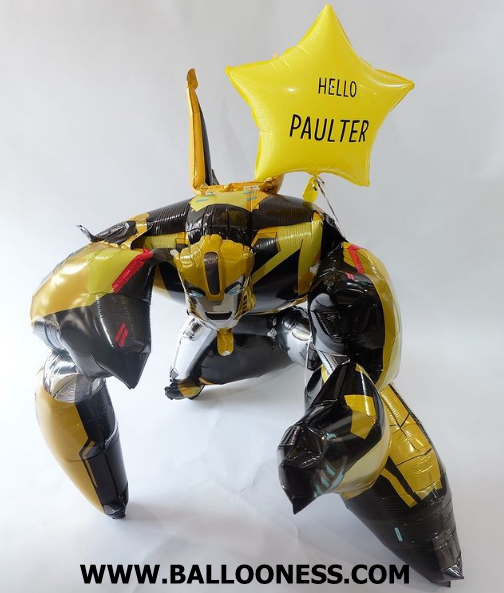 เซทบับเบิ้ลบีขนาดใหญ่พร้อมดาวขนาด18นิ้ว / AirWalker Bumblebee + Star 18"