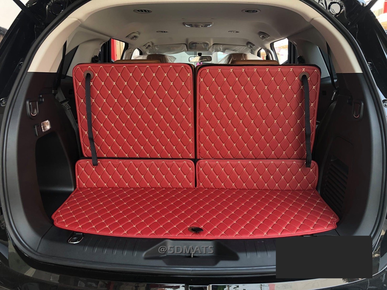 พรมปูพื้นรถยนต์6D ISUZU MU-X 2021 พรมหนัง6D เกรดA 12มิล เต็มคัน 9ชิ้น