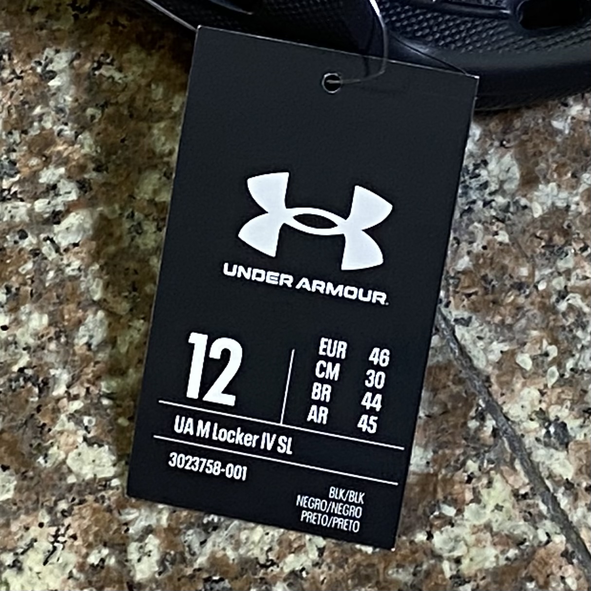 รองเท้า Under Armour Locker Slide ‘BLACK’ (M8/9/10/11US)