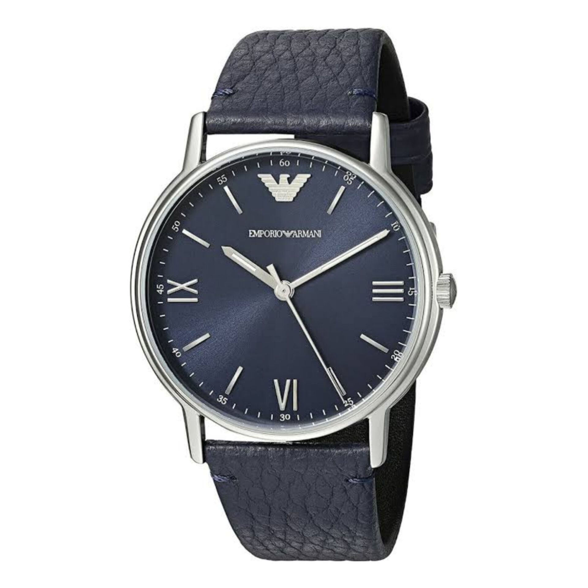 นาฬิกา Emporio Armani Three-Hand Blue Leather Watch AR11012 Size 41 mm
