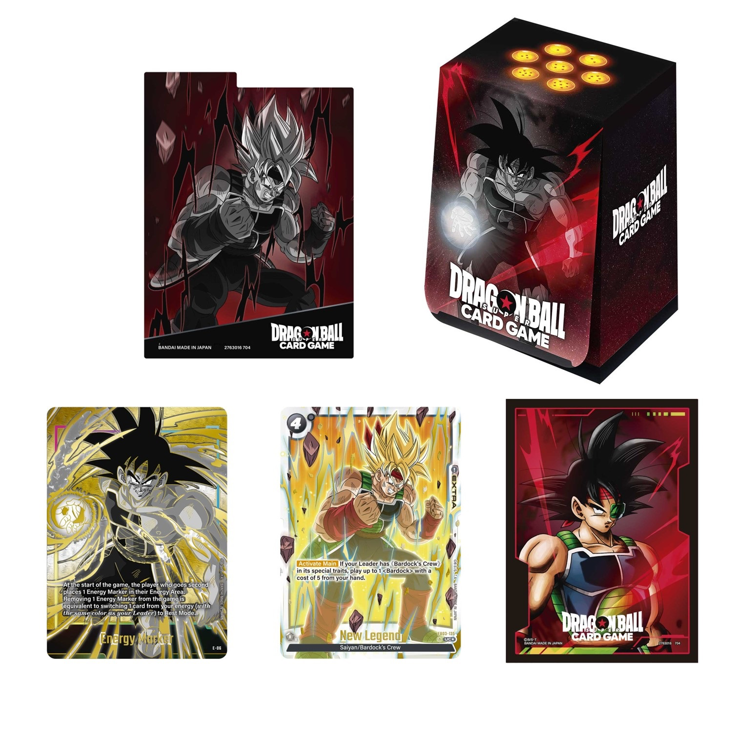 Dragon Ball Card Game [DB-SET01] Official Card Case & Sleeve Set 01 (Bardock)