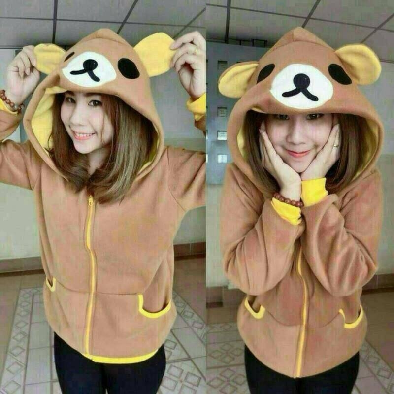 เสื้อกันหนาวฮู้ทการ์ตูน ไซร์ใหญ่