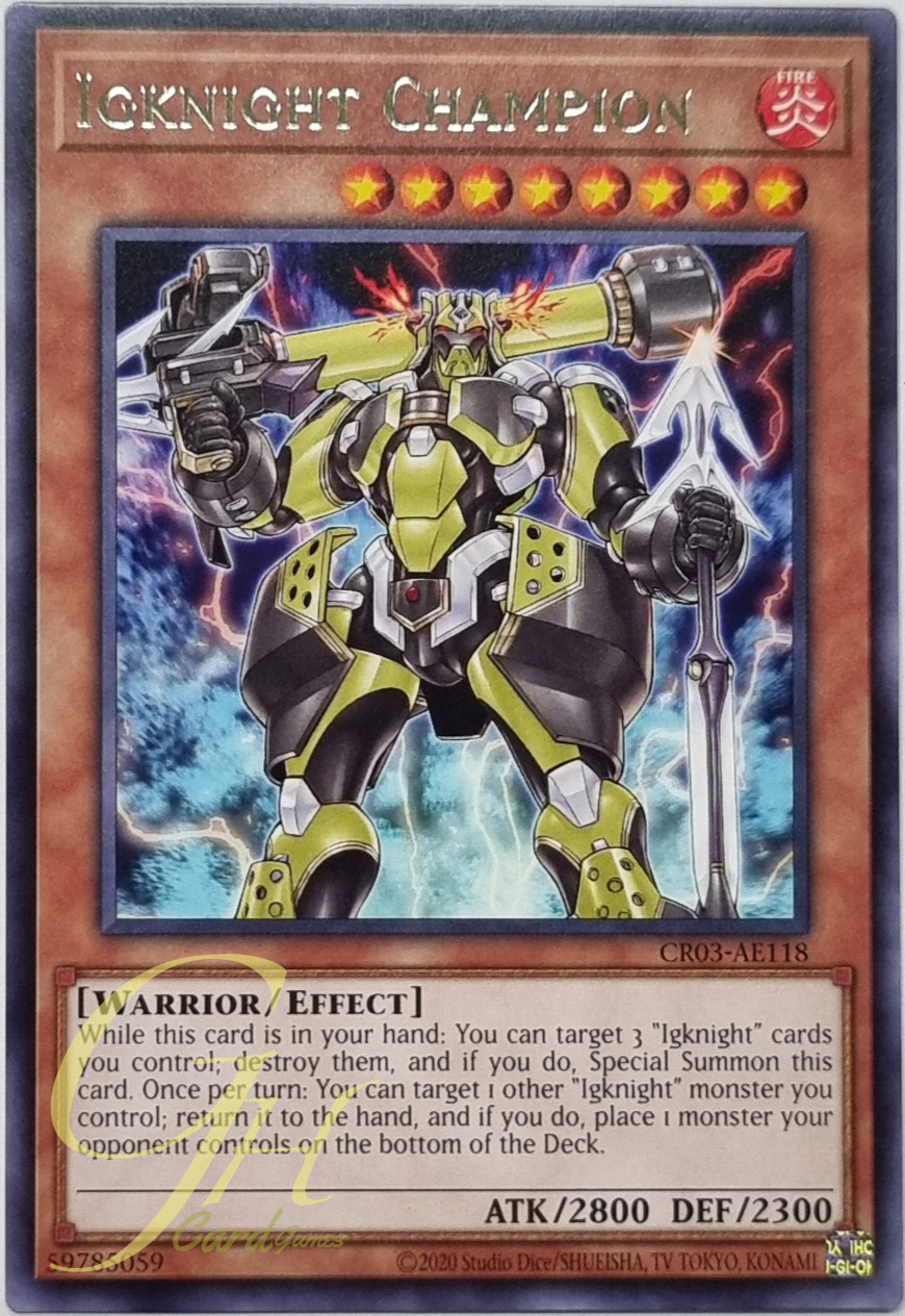 Yugioh [CR03-AE118] Igknight Champion (Rare)