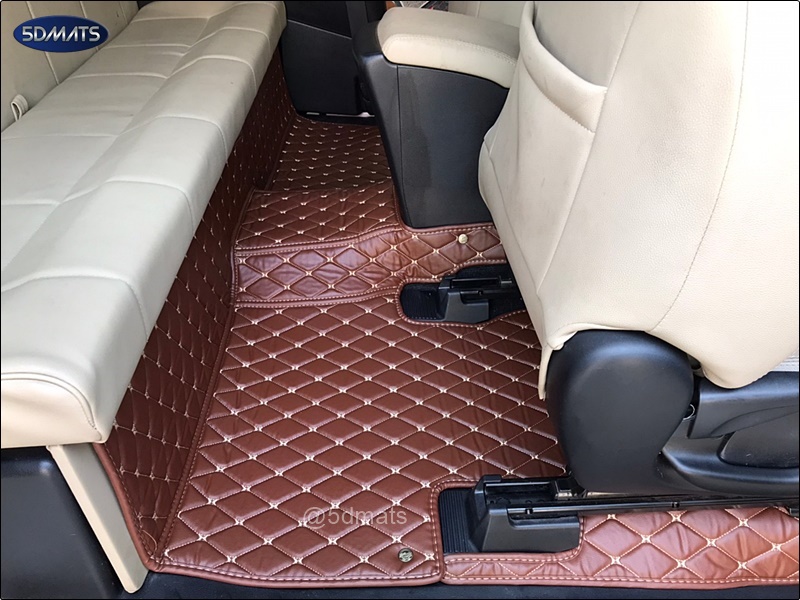 พรมปูพื้นรถยนต์6D TOYOTA REVO CAB พรม6D QX หนังหนานุ่ม เกรดA เต็มคัน (3ชิ้น)