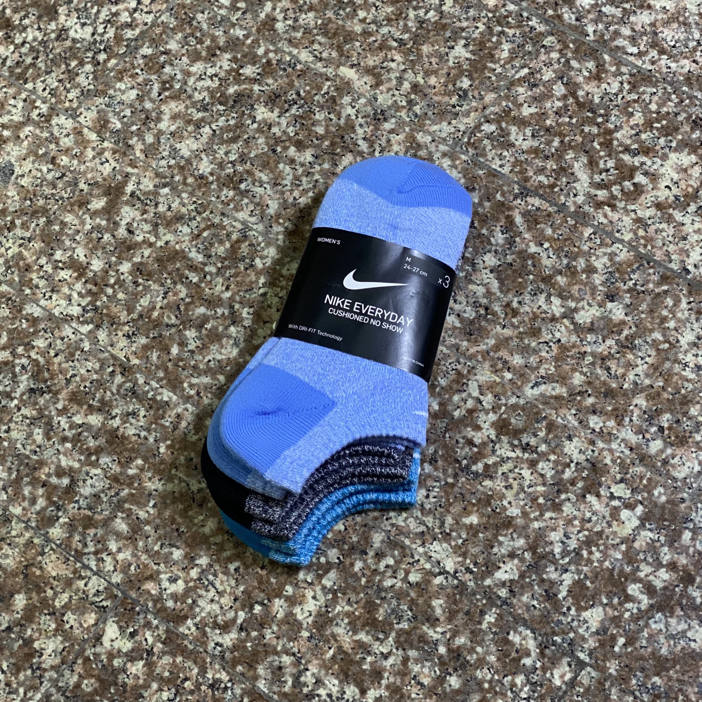 ถุงเท้า Nike EveryDay Cushioned NS Socks #แพค3คู่ (M)