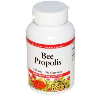 Natural Factors, Bee Propolis, 500 mg, 90 Capsules