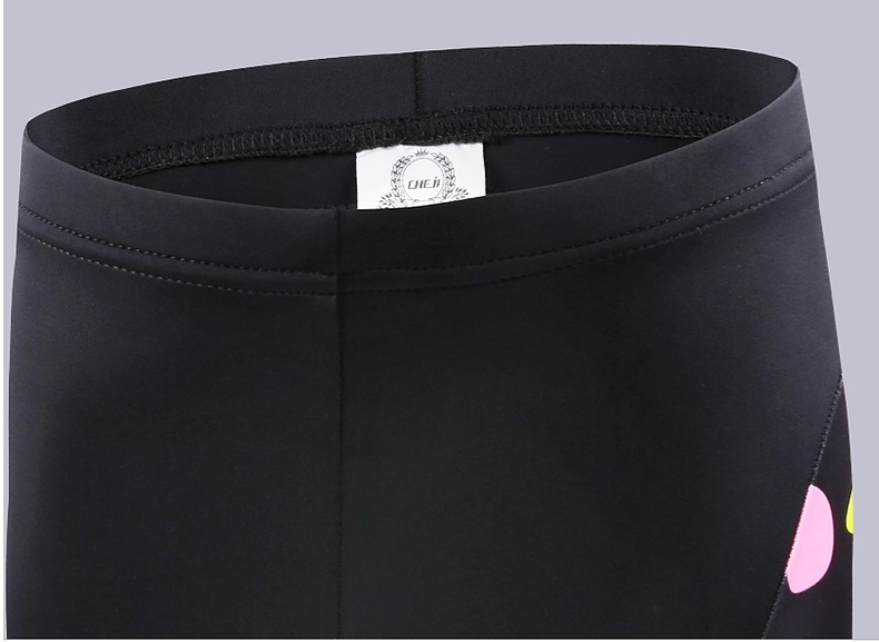 ชุดจักรยานเด็กแขนสั้นขาสั้น CheJi (17) สีดำเหลืองลายพราง